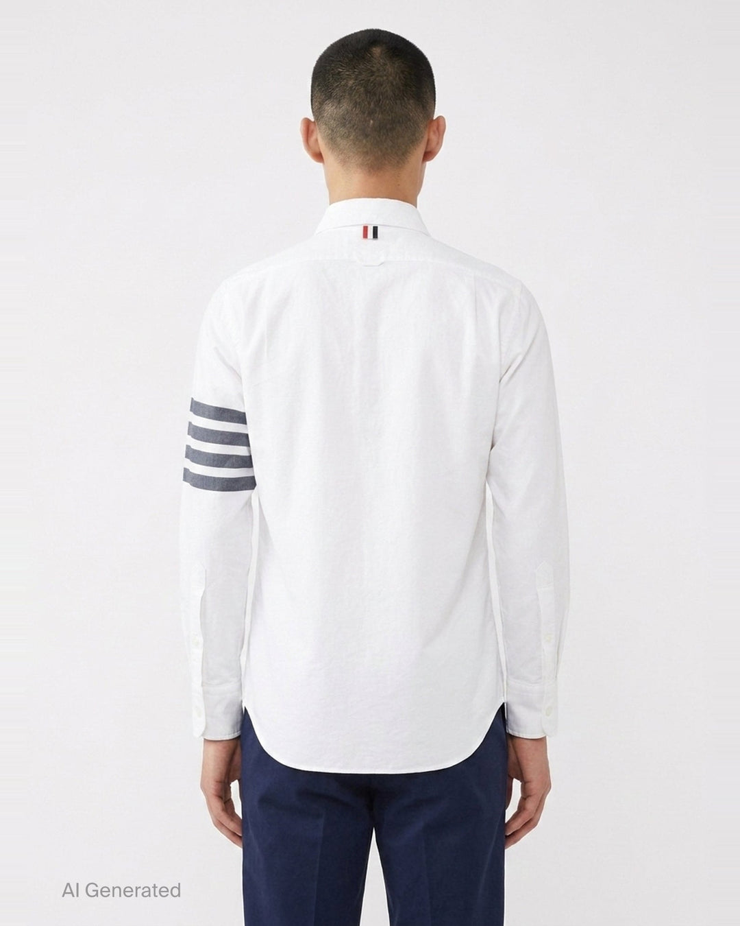 Straight Fit Long Sleeve Shirt | Thom Browne | Club21 - back