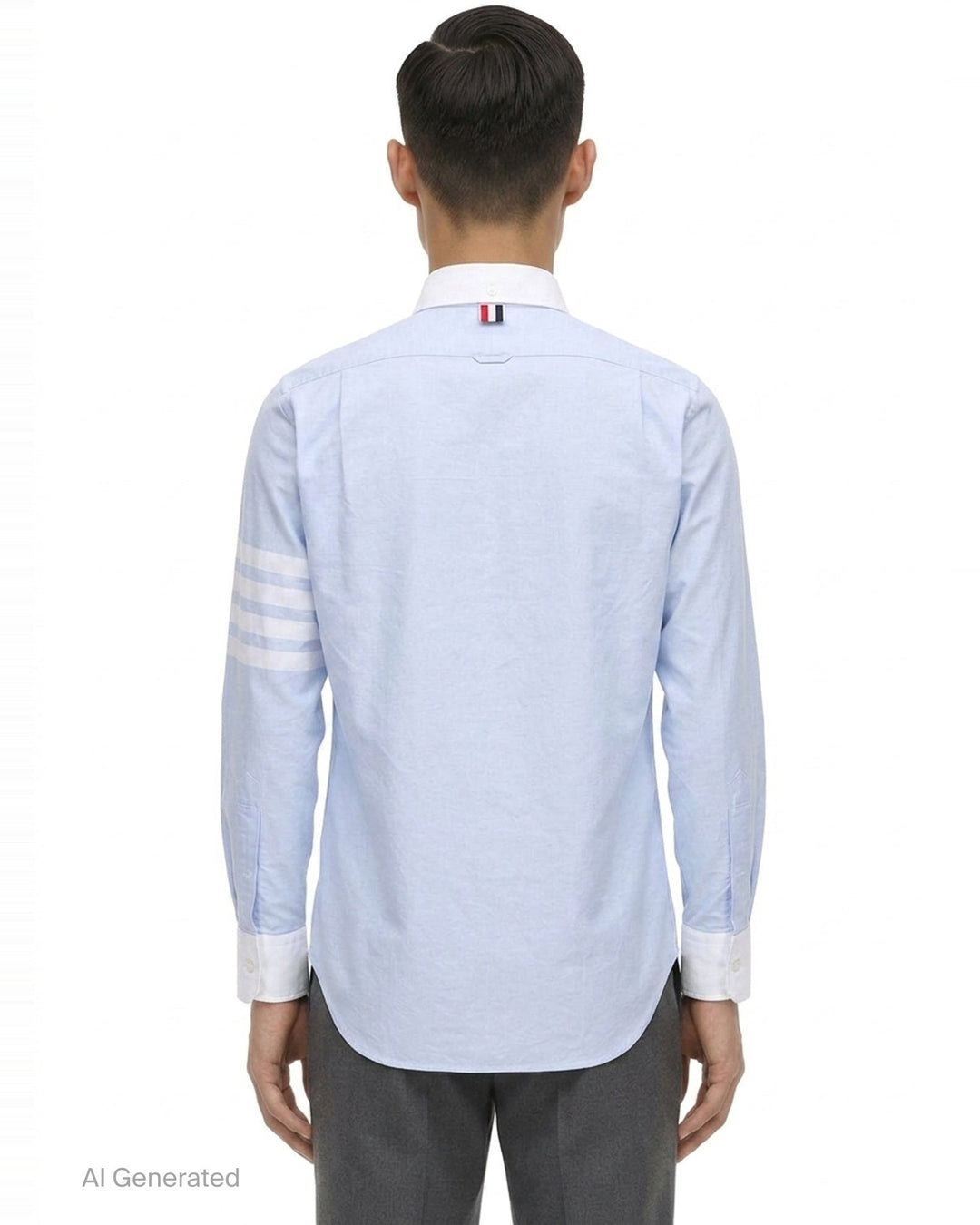 Straight Fit Long Sleeve Shirt | Thom Browne | Club21 - back