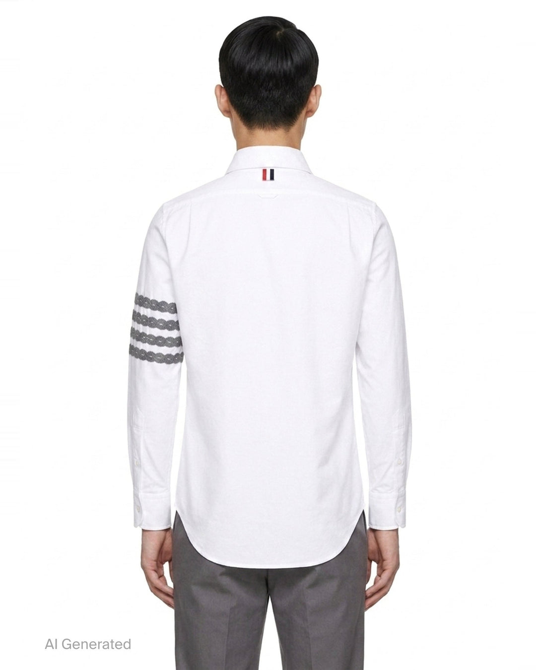 Straight Fit Long Sleeve Shirt | Thom Browne | Club21 - back