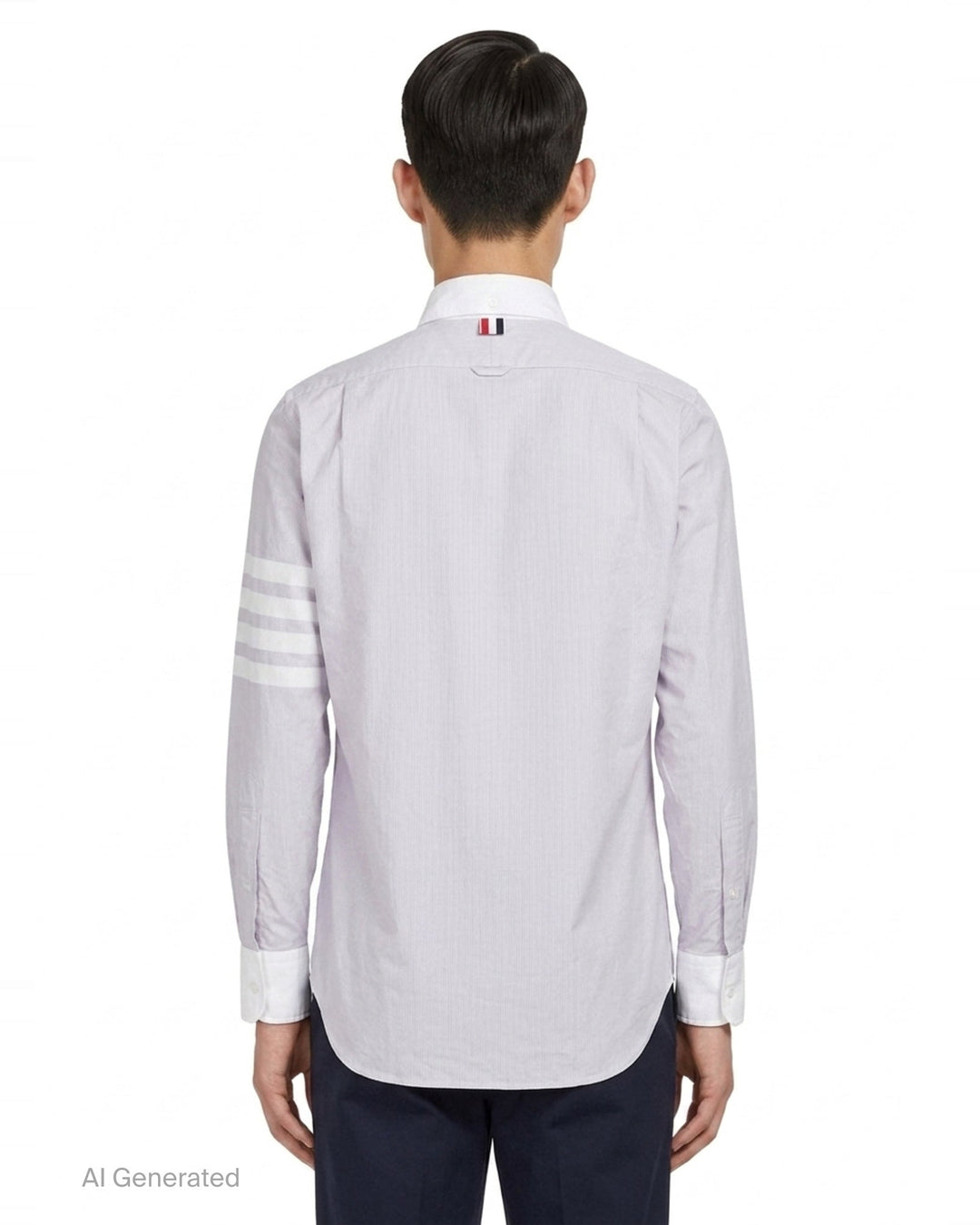 Straight Fit Long Sleeve Shirt | Thom Browne | Club21 - back