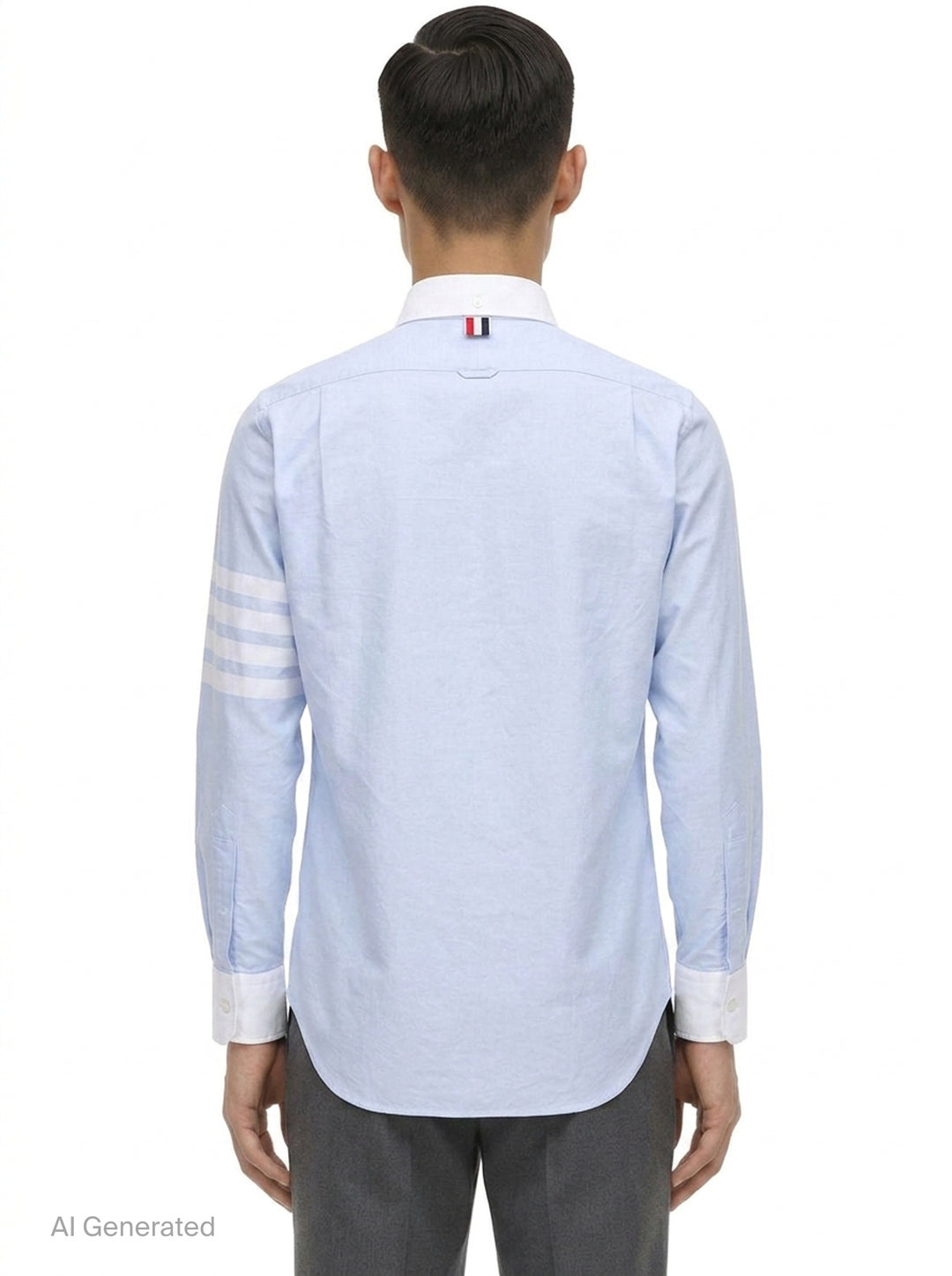 Straight Fit Long Sleeve Shirt | Thom Browne | Club21 - back