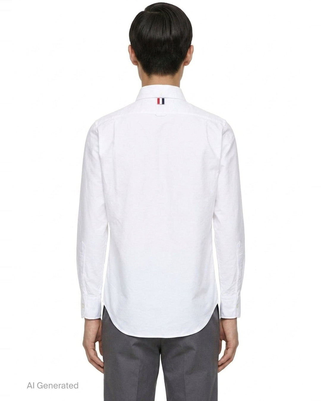 Straight Fit Long Sleeve Shirt | Thom Browne | Club21 - back