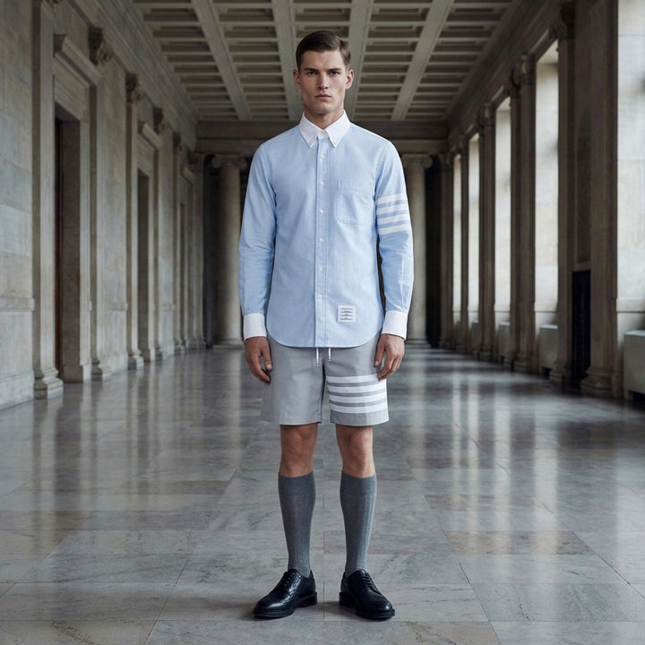 Straight Fit Long Sleeve Shirt | Thom Browne | Club21 - lifestyle