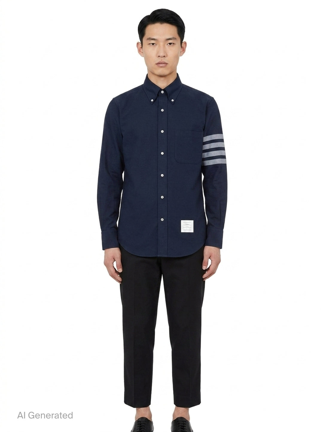 Straight Fit Long Sleeve Shirt | Thom Browne | Club21 - front