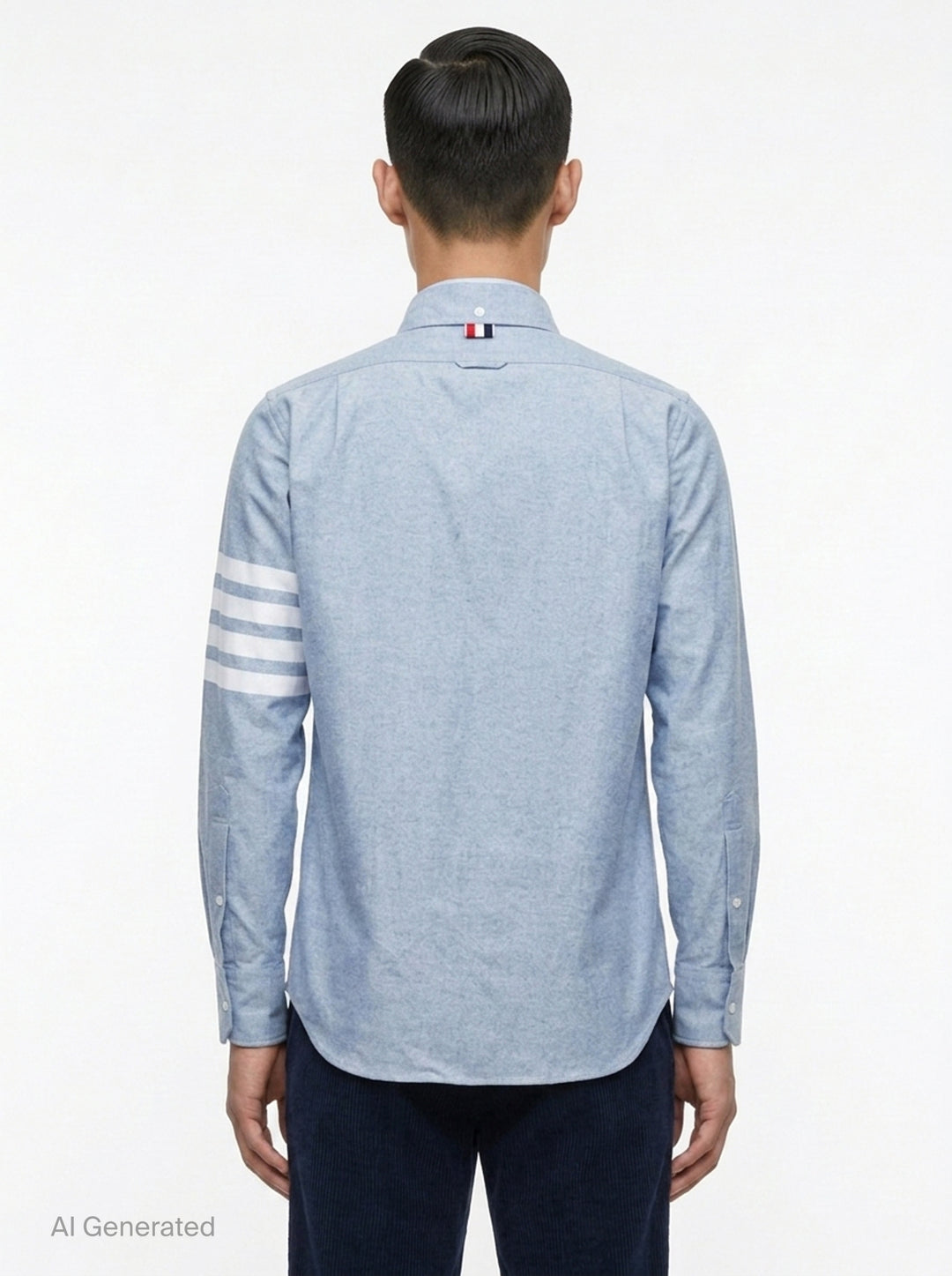 Straight Fit Long Sleeve Shirt | Thom Browne | Club21 - back
