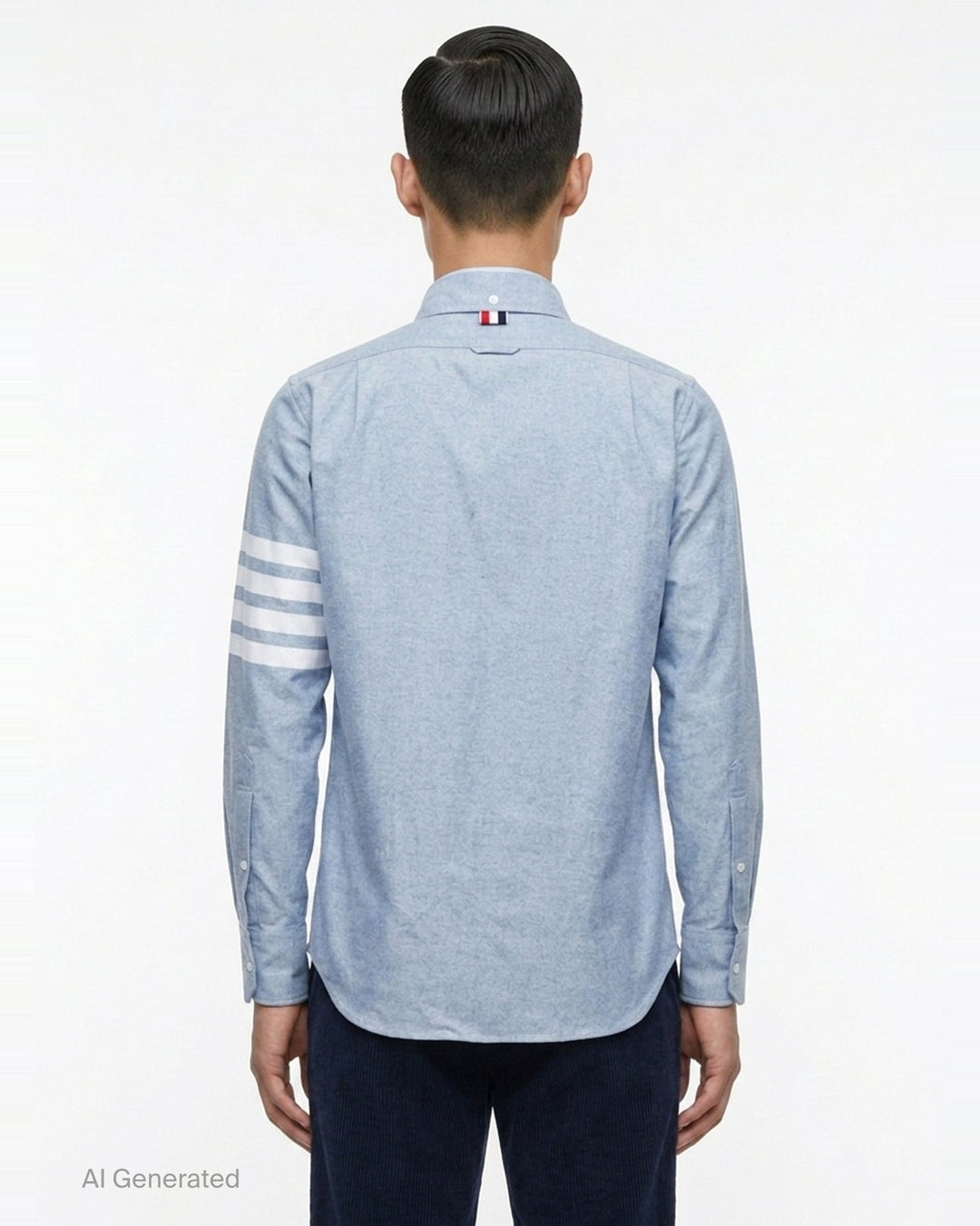 Straight Fit Long Sleeve Shirt | Thom Browne | Club21 - back