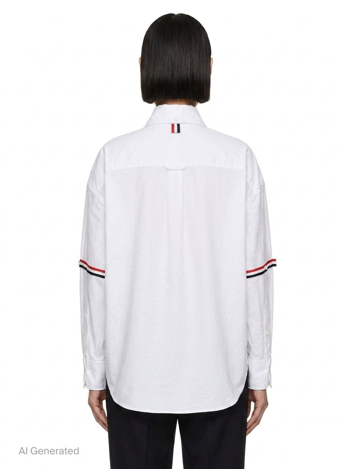 Supersized Point Collar Shirt | Thom Browne | Club21 - back