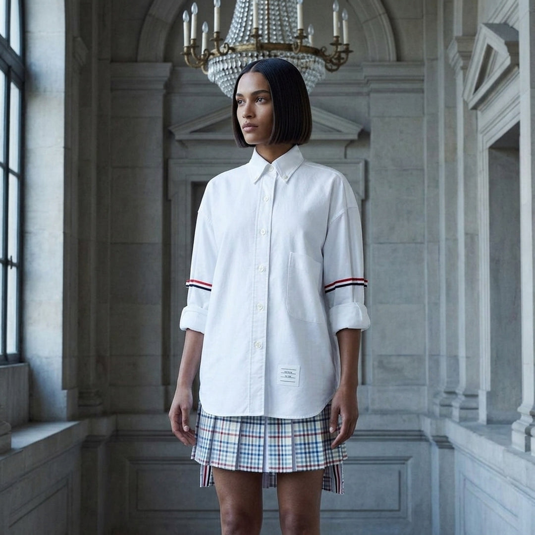Supersized Point Collar Shirt | Thom Browne | Club21 - lifestyle
