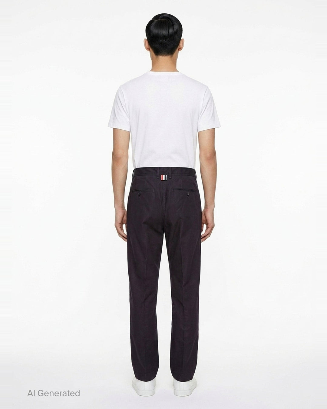 Tapered Wrinkle-Resistant Chinos | Thom Browne | Club21 - back