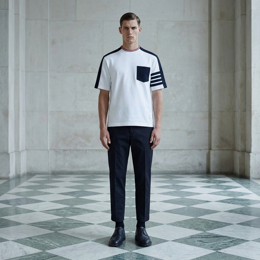 Tapered Wrinkle-Resistant Chinos | Thom Browne | Club21 - lifestyle