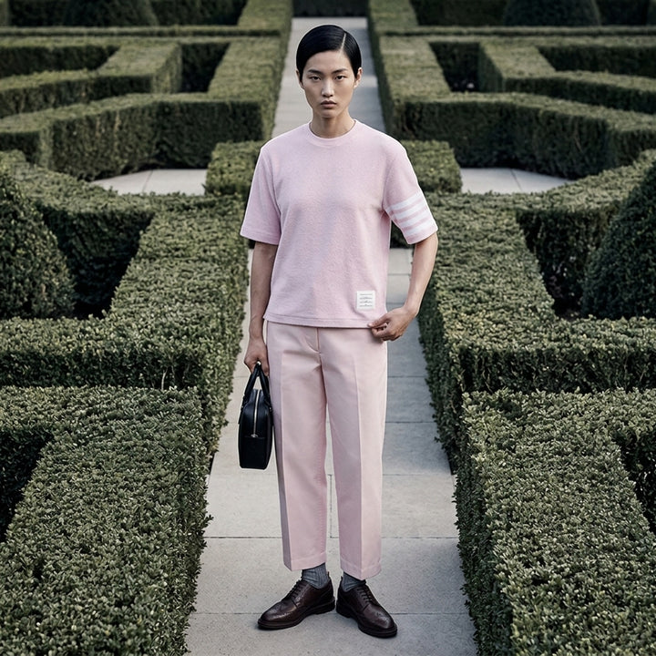 Textured Short Sleeve Tee | Thom Browne | Club21 - lifestyle