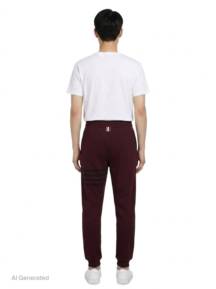 Tonal 4-Bar Sweatpants | Thom Browne | Club21 - back