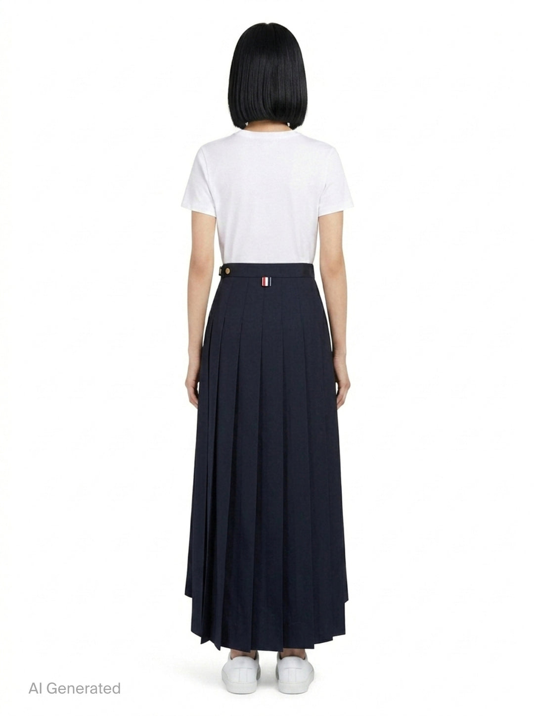 Trouser Length Pleated Skirt | Thom Browne | Club21 - back
