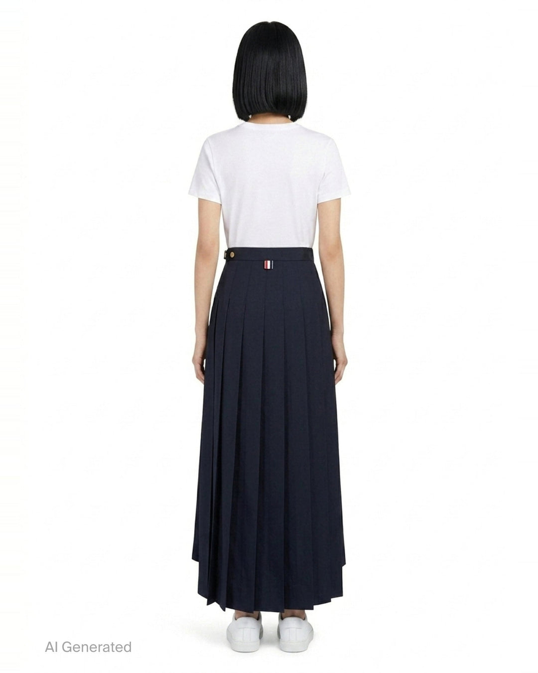 Trouser Length Pleated Skirt | Thom Browne | Club21 - back