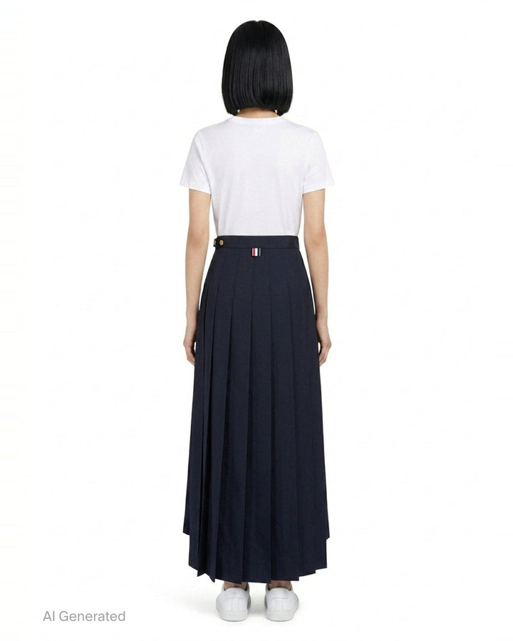 Trouser Length Pleated Skirt | Thom Browne | Club21 - back
