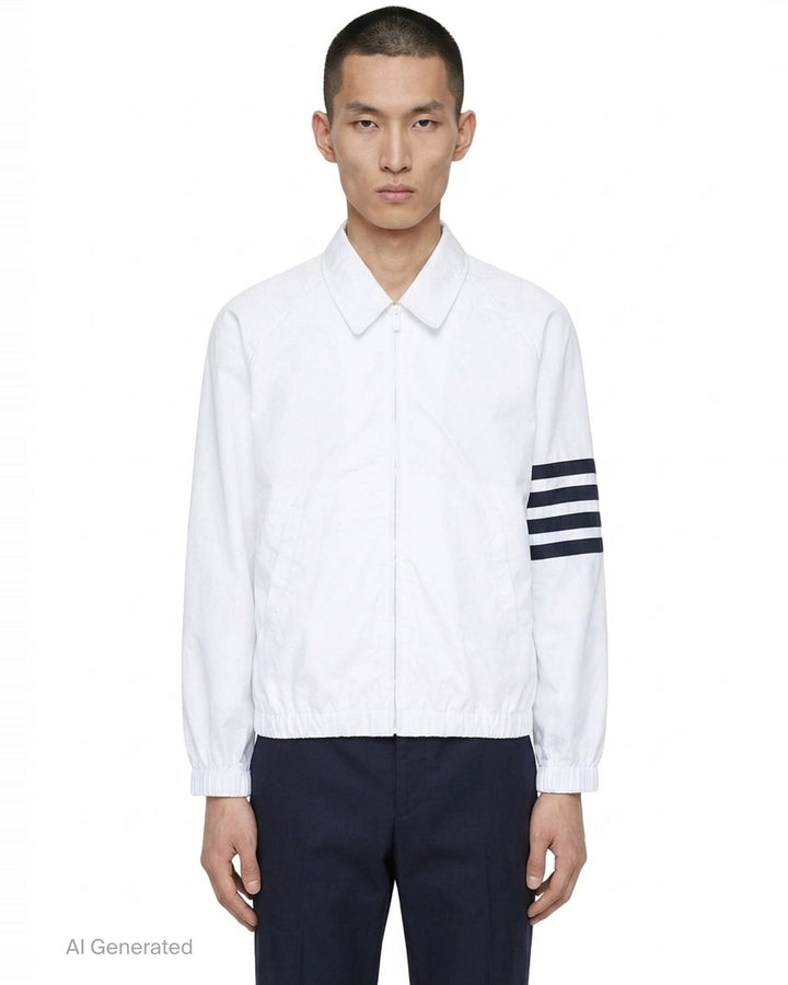 Zip Front Raglan Coach Jacket | Thom Browne | Club21 - front