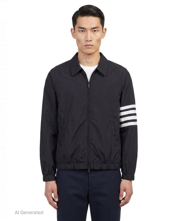 Zip Front Raglan Coach Jacket | Thom Browne | Club21 - front
