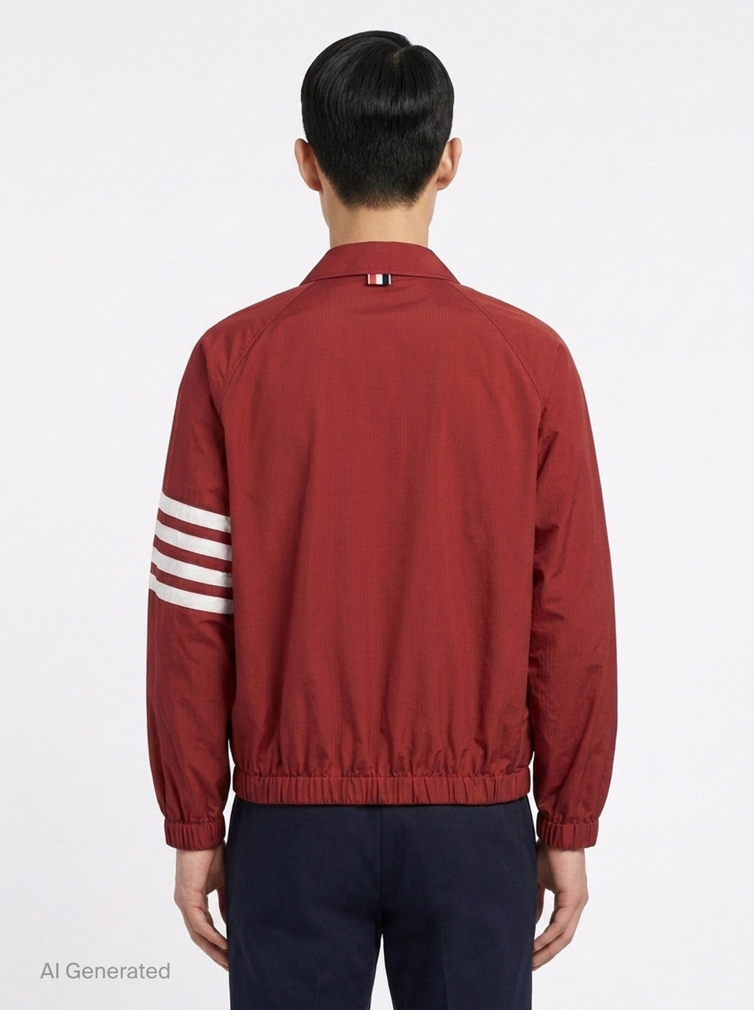 Zip Front Raglan Coach Jacket | Thom Browne | Club21 - back