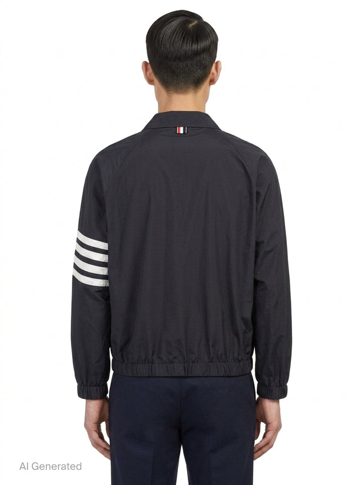 Zip Front Raglan Coach Jacket | Thom Browne | Club21 - back