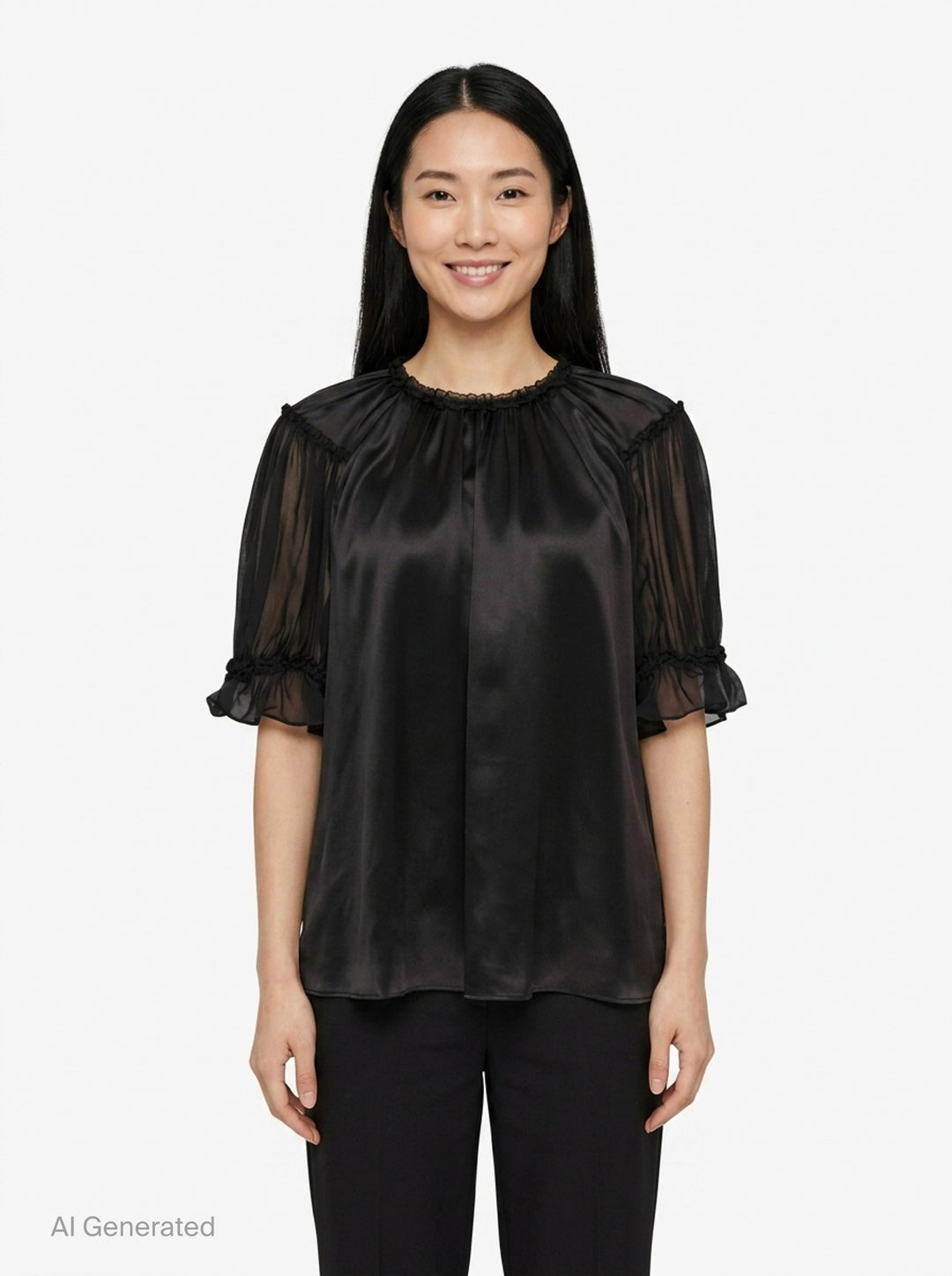 Alina Short Sleeve Silk Top | Ulla Johnson | Club21 - front
