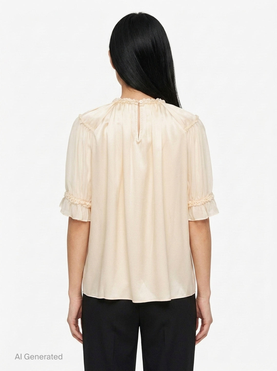 Alina Short Sleeve Silk Top | Ulla Johnson | Club21 - back