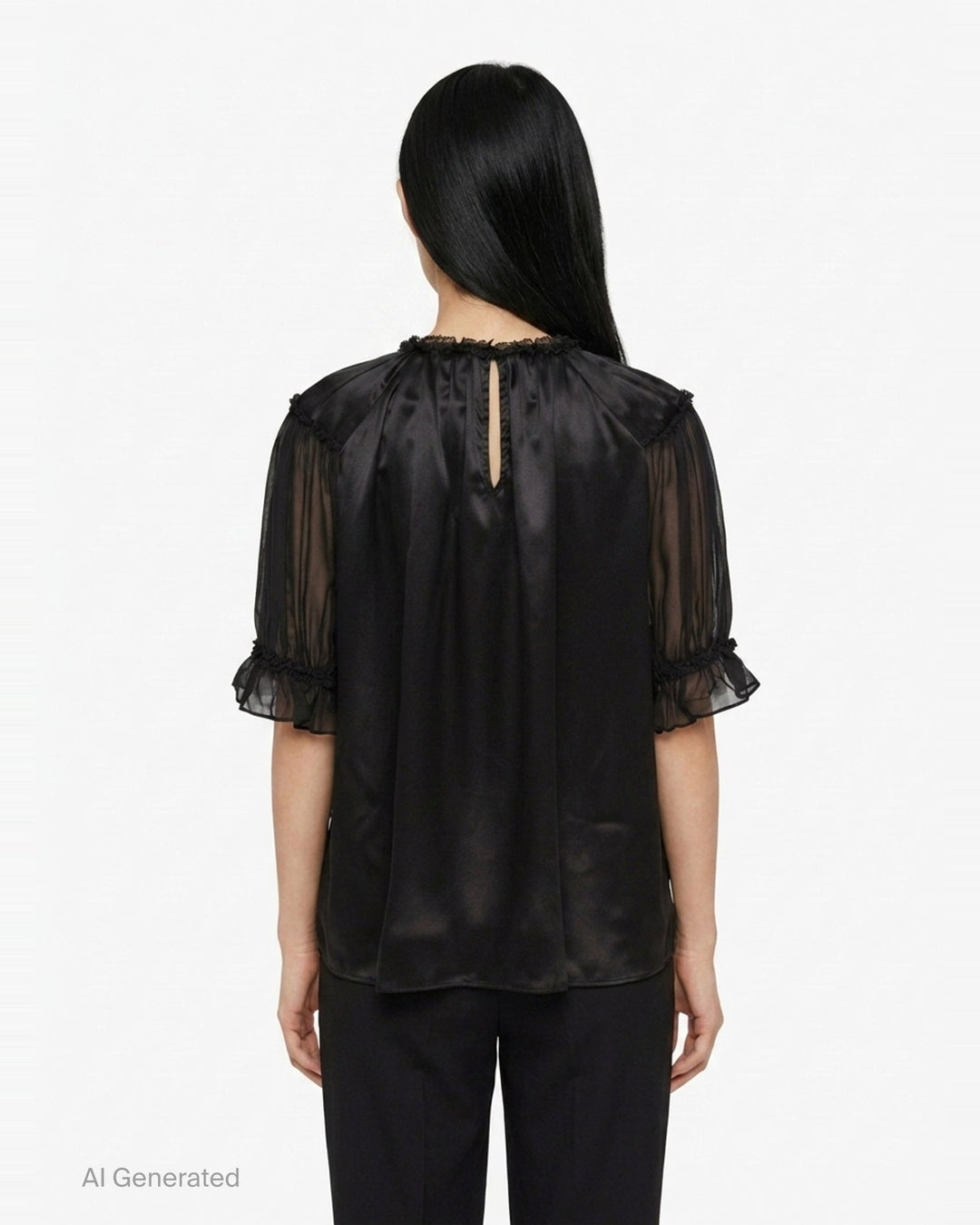 Alina Short Sleeve Silk Top | Ulla Johnson | Club21 - back