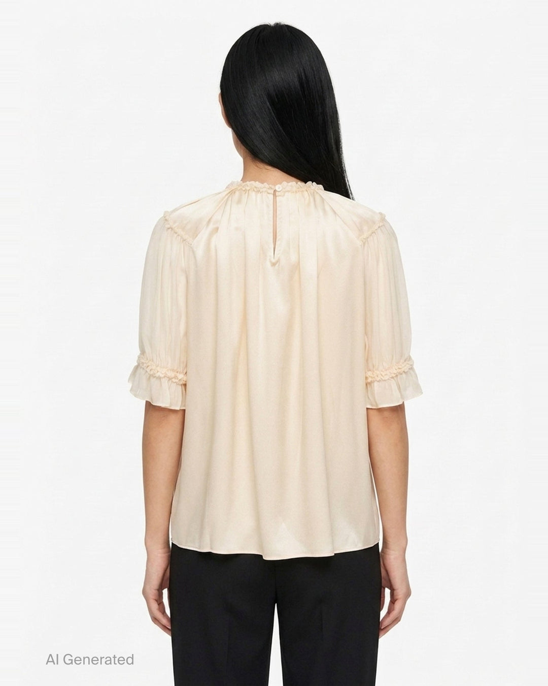 Alina Short Sleeve Silk Top | Ulla Johnson | Club21 - back