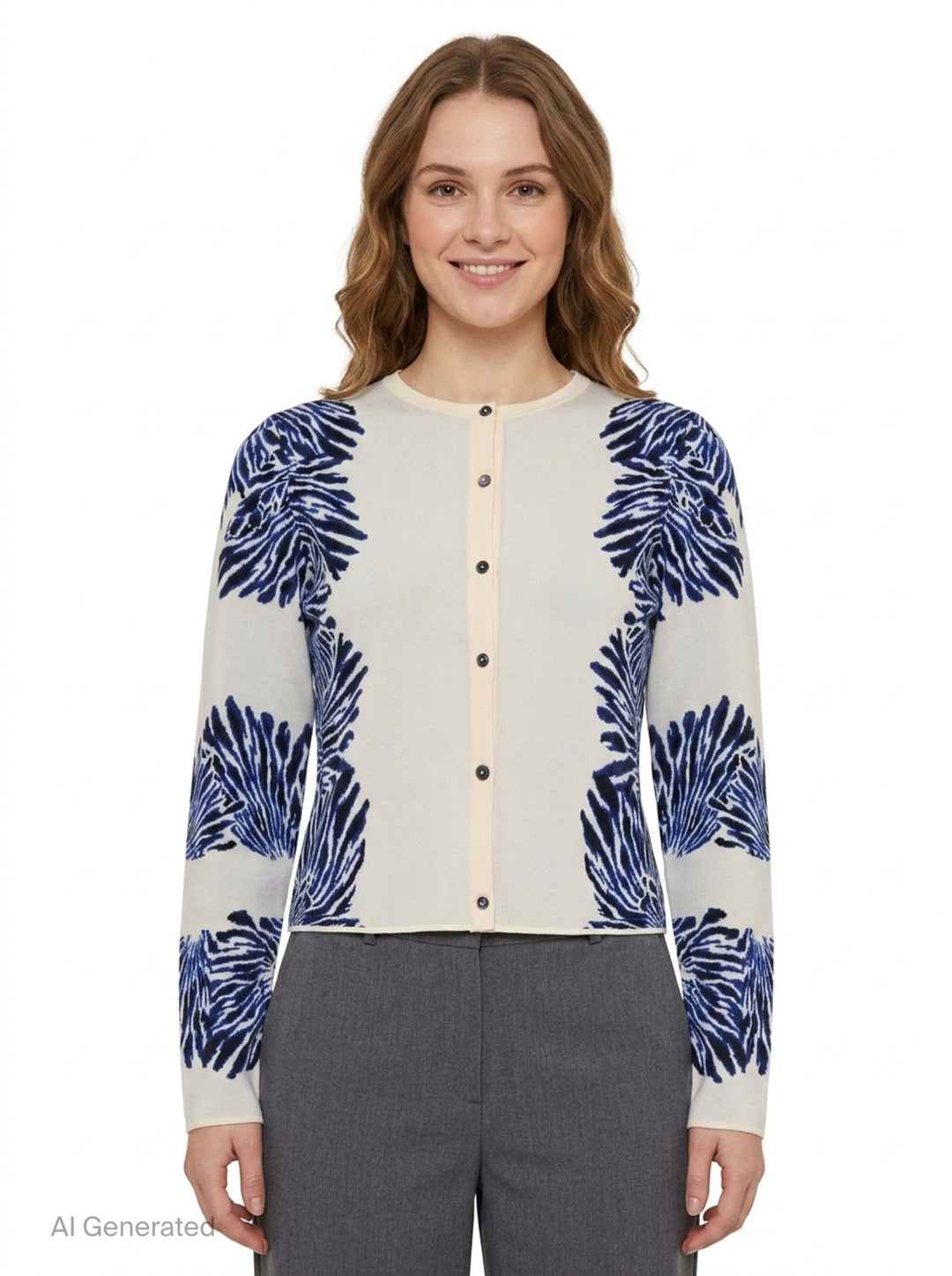 Carina Knit Jacquard Cardigan | Ulla Johnson | Club21 - front