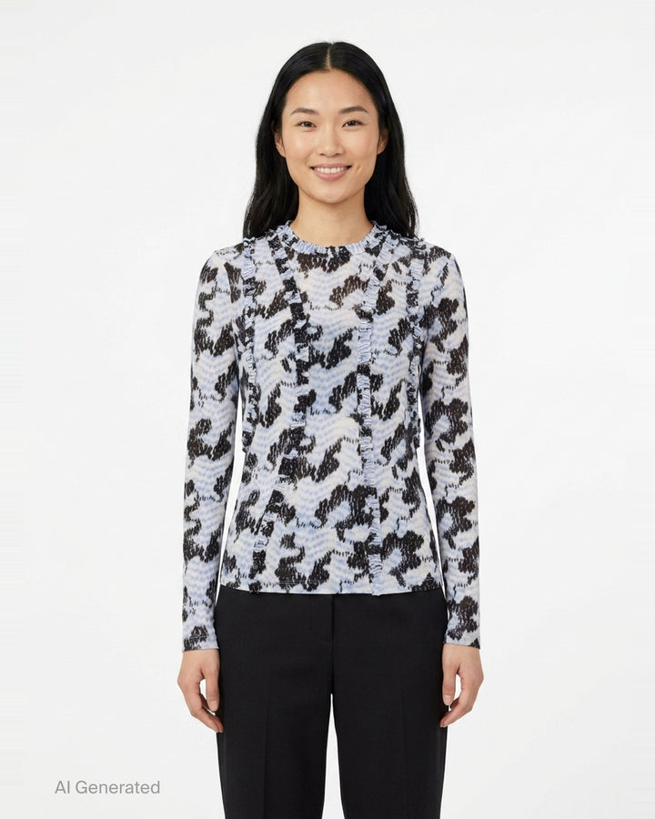 Clover Long Sleeve Jersey Top | Ulla Johnson | Club21 - front