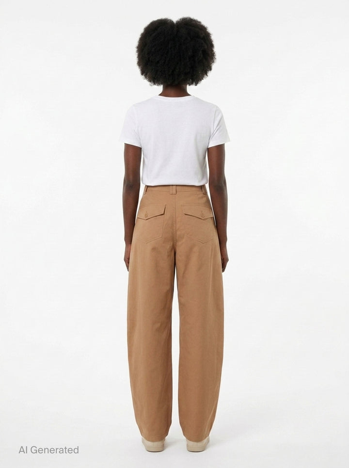 Laure Barrel Leg Trousers | Ulla Johnson | Club21 - back