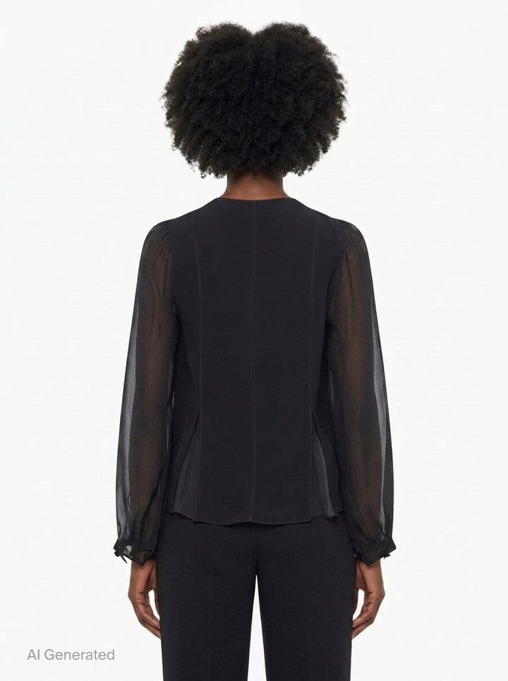 Lucette Long Sleeve Blouse | Ulla Johnson | Club21 - back