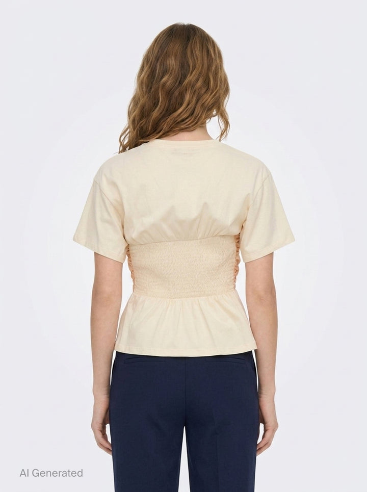 Mila Short Sleeve Cotton Top | Ulla Johnson | Club21 - back
