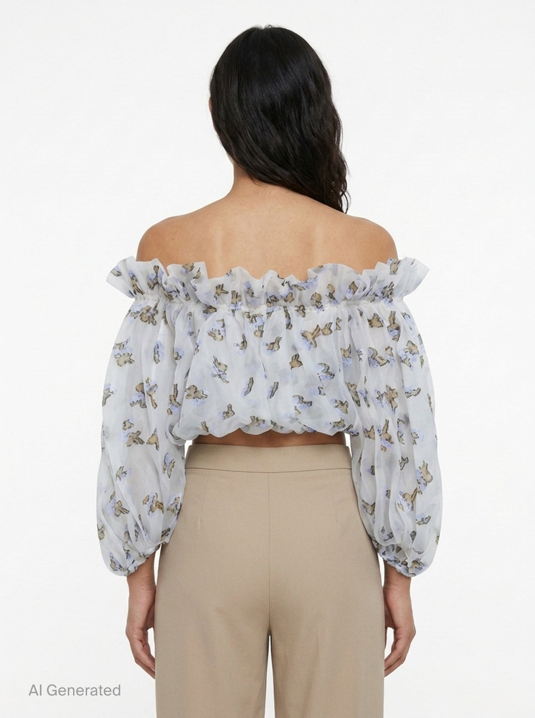 Ondine Off-Shoulder Organza Top | Ulla Johnson | Club21 - back