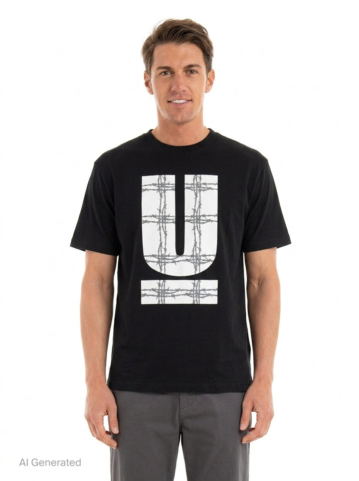 Barbed Wire U Logo Tee | Undercover | Club21 - front