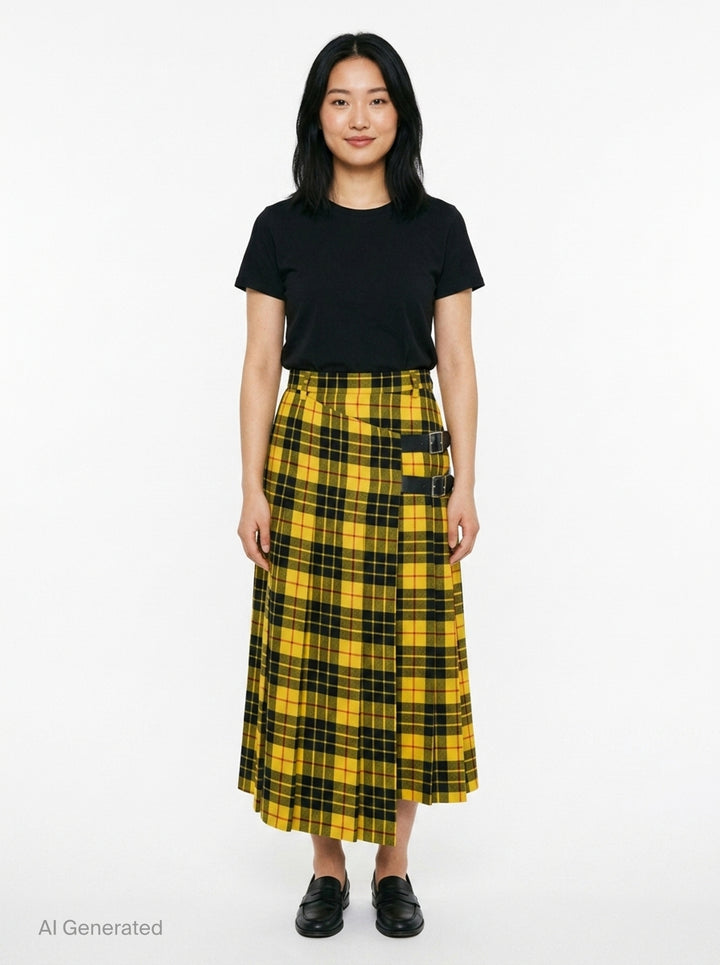 Checked Wrap Skirt | Undercover | Club21 - front