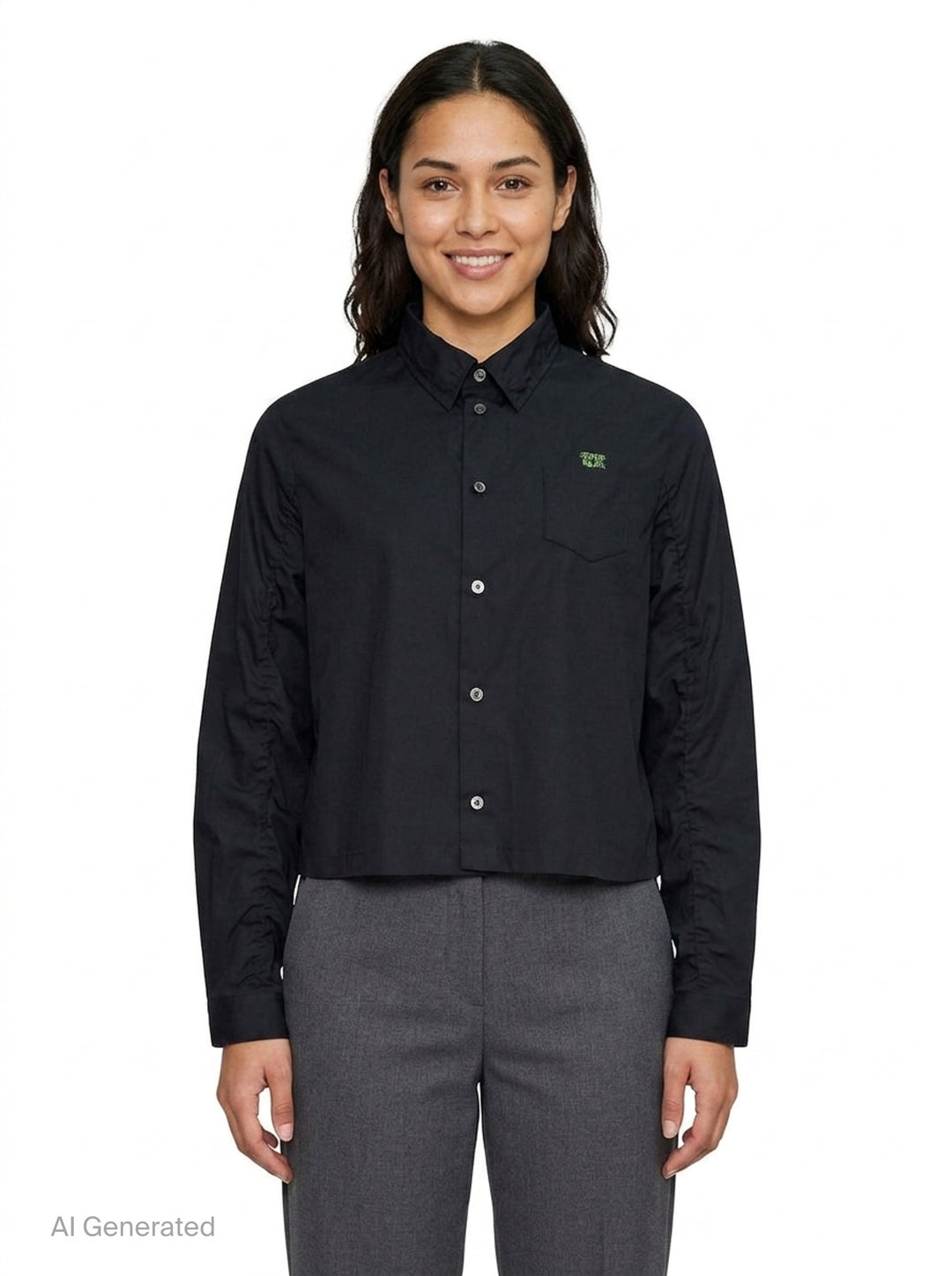 Cropped U Logo Blouse | Undercover | Club21 - front