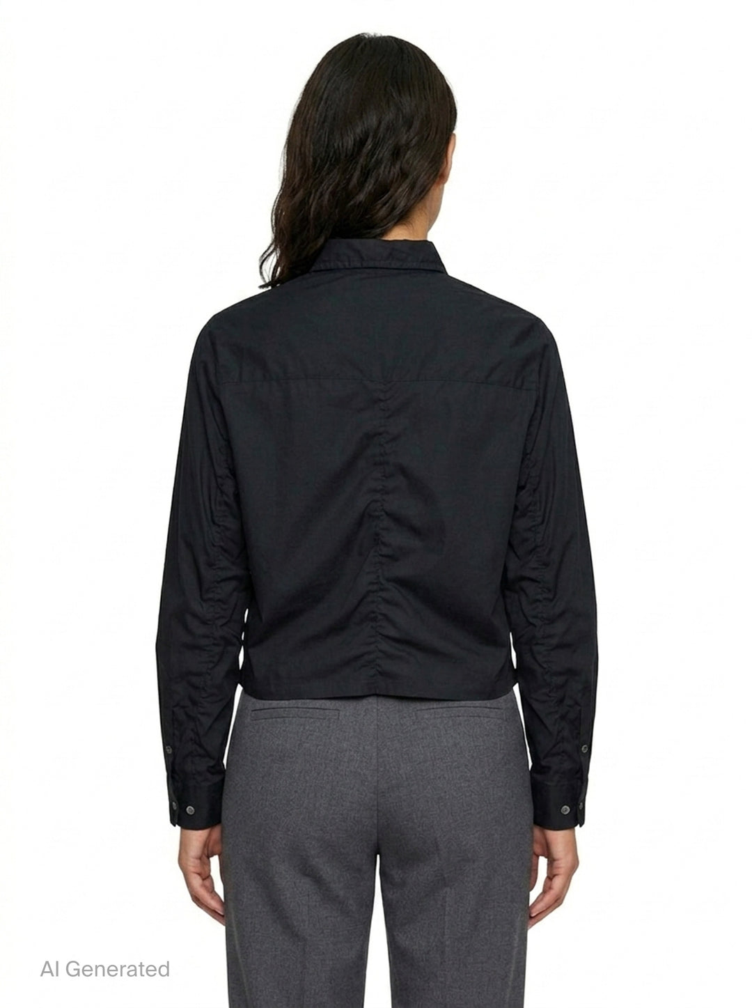 Cropped U Logo Blouse | Undercover | Club21 - back