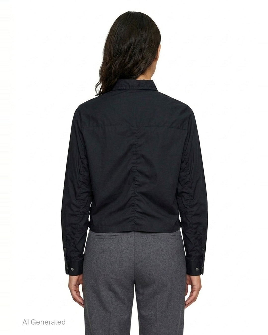 Cropped U Logo Blouse | Undercover | Club21 - back