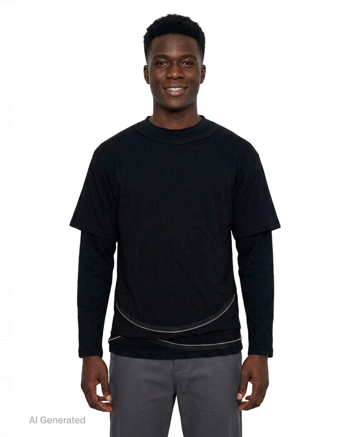 Layered Long Sleeve Tee | Undercover | Club21 - front