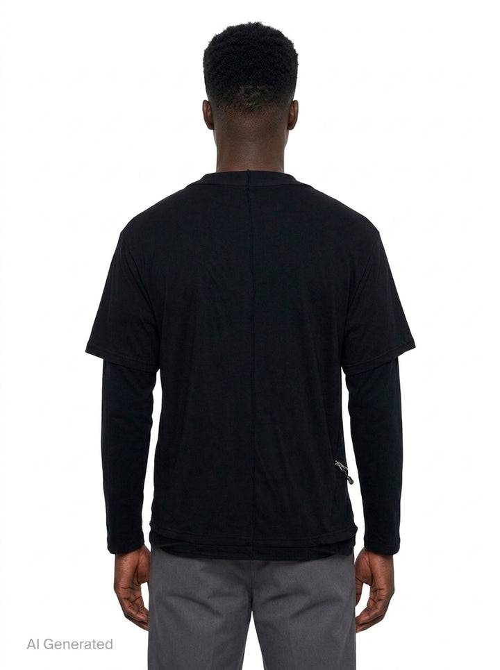 Layered Long Sleeve Tee | Undercover | Club21 - back