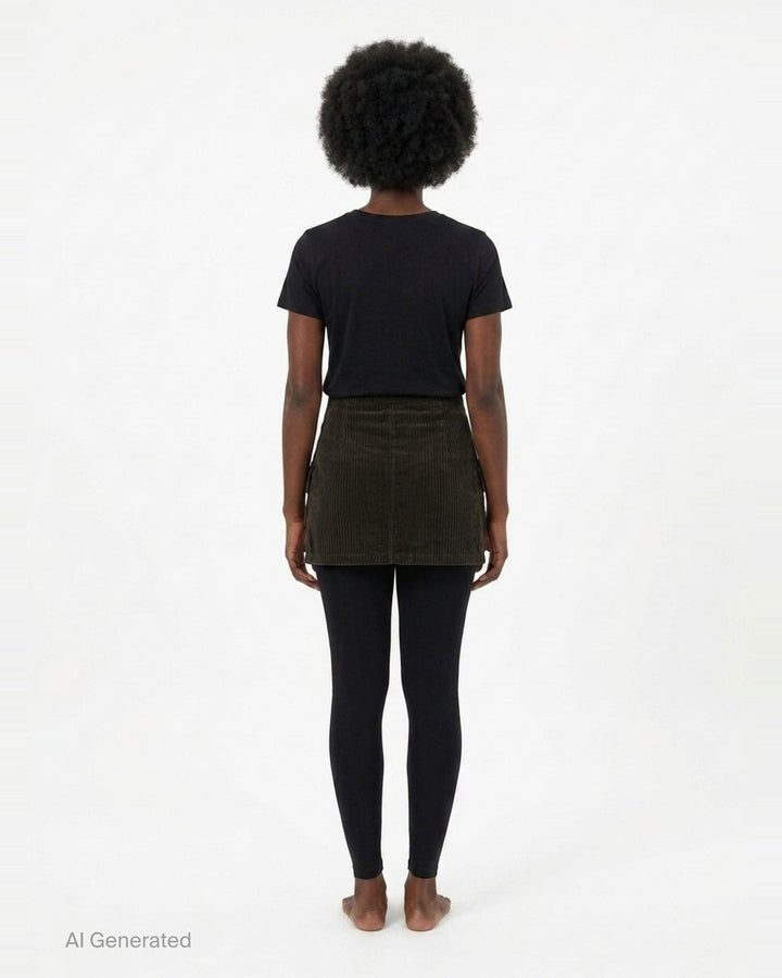 Corduroy Cargo Mini Skirt | Vaquera | Club21 - back