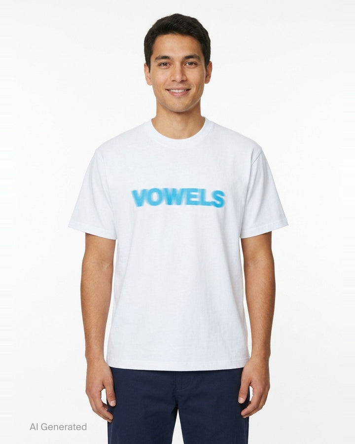 Blur Graphic Tee | Vowels | Club21 - front