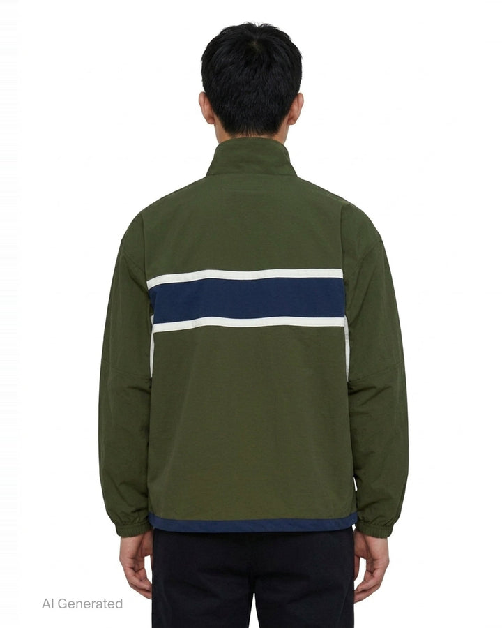 Paneled Nylon Jacket | Vowels | Club21 - back