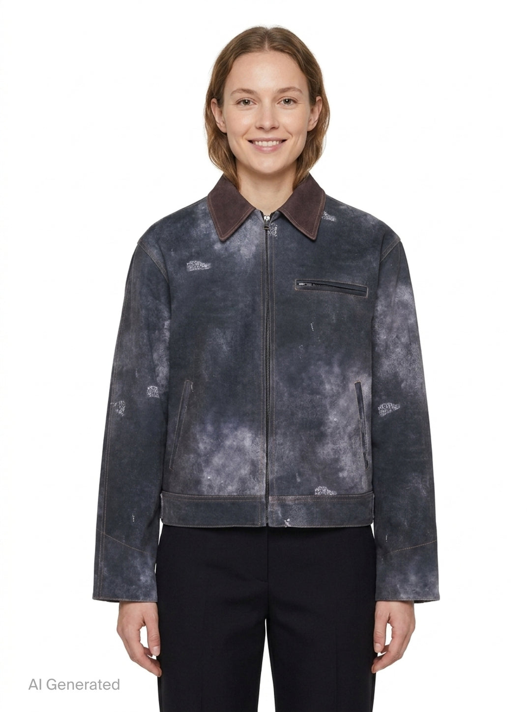 Black Trompe L'Oeil Denim Jacket | We11done | Club21 - front