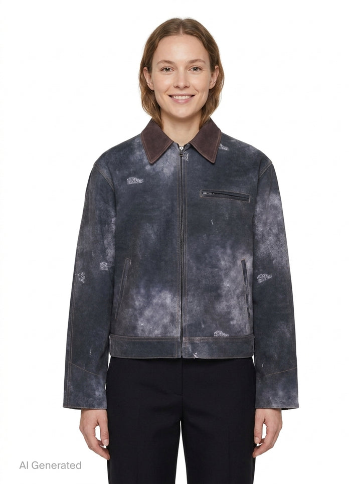 Black Trompe L'Oeil Denim Jacket | We11done | Club21 - front