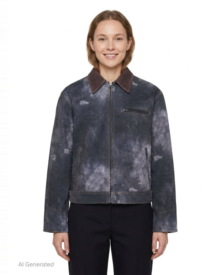 Black Trompe L'Oeil Denim Jacket | We11done | Club21 - front