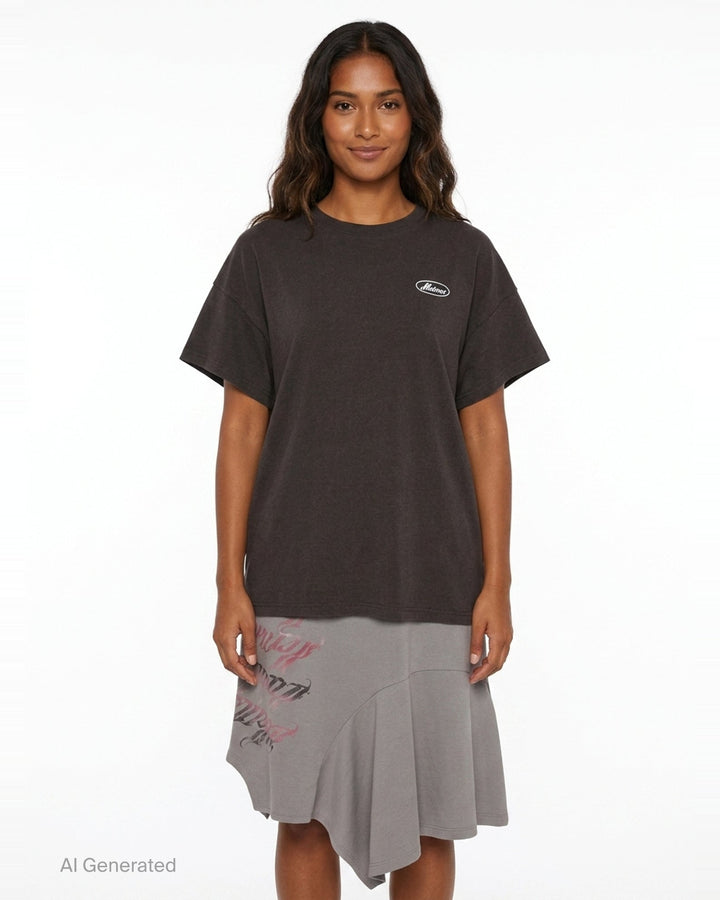 Logo Print Layered Dress | We11done | Club21 - front