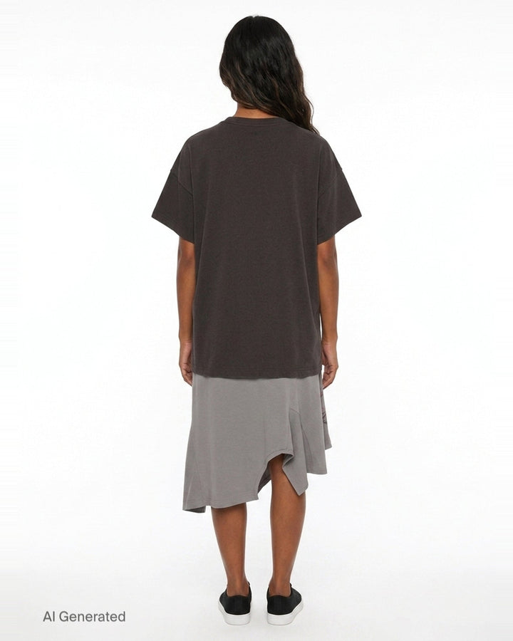 Logo Print Layered Dress | We11done | Club21 - back
