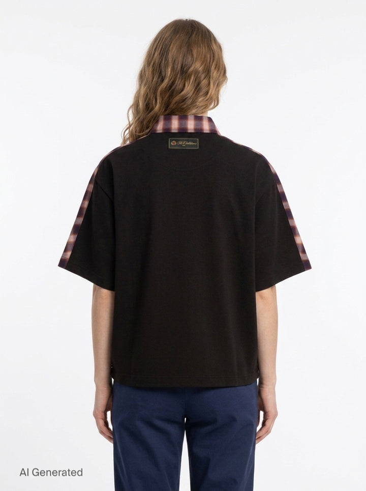 Red Dolman Short Sleeve Shirt | We11done | Club21 - back