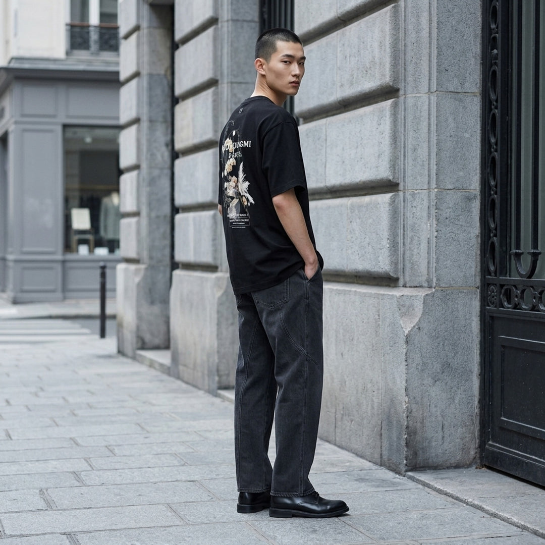 Back Flower Print Tee | Wooyoungmi | Club21 - lifestyle